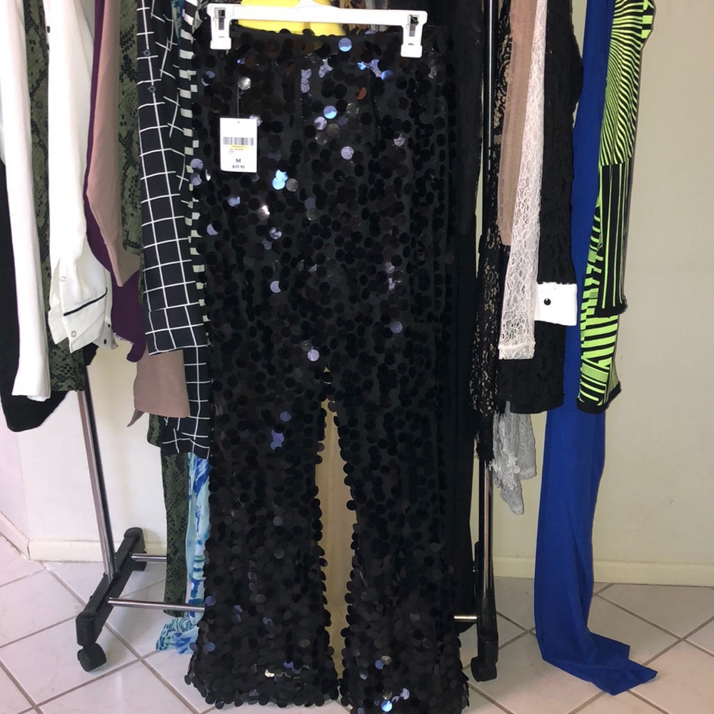 Fancy black flared pants